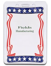 3-1/4" X 4-3/4 Vinyl Badge Pouch