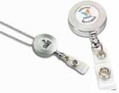 Retractable Badge Reel Silver