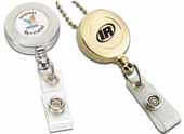 Retractable Badge Reel Gold