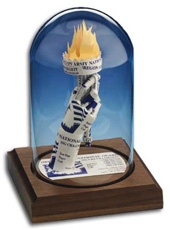 Business Card Sculpture - Liberty Torch