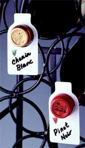 Wine Bottle Plastic ID Tags