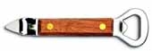Deluxe Bottle/Can Opener w/Wood Handle