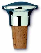 Heavyweight Bottle Stopper w/Silver Plated Top