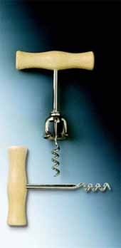 Power Corkscrew w/Beechwood Handle & Bell