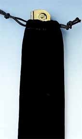 Black Velveteen Pull String Sack