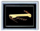 Tire-Bouchon Gold Plated Waiter's Corkscrew Lapel Pin