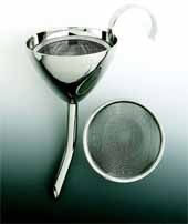 Silver Plated Classic Wine Funnel w/ Screen