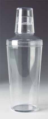 18 Oz. 3 Piece Plastic Cocktail Shaker Set
