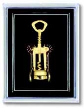 Tire-Bouchon Gold Plated Wing Corkscrew Lapel Pin