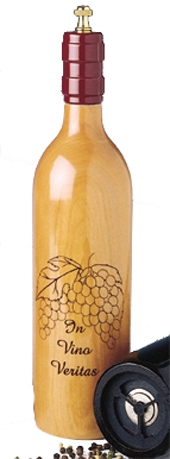 Cellarmaster's™ Wood Bottle Peppermill
