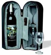 Wine Travel Case w/Capitano® Waiter Corkscrew & Foil Cutter