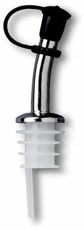 Stainless Steel Bottle Pourer w/Plastic Cork