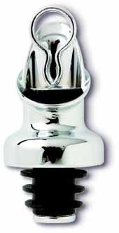 Chrome Plated Bottle Pourer w/Stopper