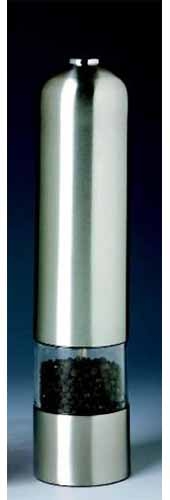 Stainless Steel Grand Cuisine Electric Pepper or Salt Mill