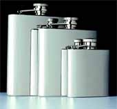 2 1/2 Oz. Captive-Top Pocket Flask