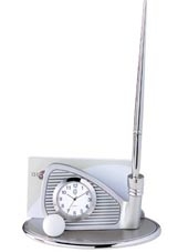 Golf Club Clock Business Card Holder