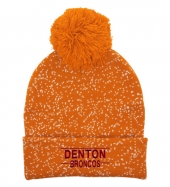 Speckled Pom Beanie With Cuff_Embroidered