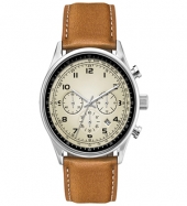 Wc3002 41Mm Steel Silver Case, Chronograph Mvmt, Beige Dial, Dte