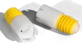 Yellow /White Stopper 1  Liter Bottle