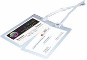 2 1/2 x 4 1/4 Luggage Tag w/Strap