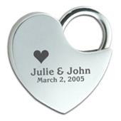 Locking Heart Keytag