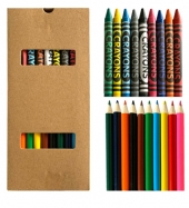 19 Piece Crayon & Pencil Set