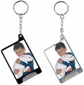 Mini Flashlight Snap-in Photo Keytag