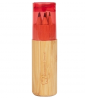 5-Piece Colored Pencil Set in Tube With Dual Sharpener