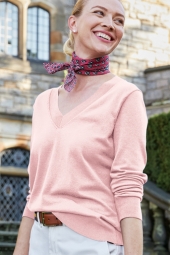 Brooks Brothers® Women’s Cotton Stretch V-Neck Sweater