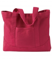 Authentic Pigment Pigment-Dyed Large Canvas Tote