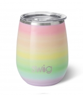 14 Oz. Swig Life™ Over The Rainbow Stemless Wine Cup