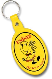 Oval Flexible Key Tag