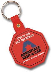Stop Sign Flexible Key Tag