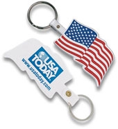 U.S. Flag Flexible Key Tag