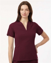 Jaanuu Women's Calix Fit & Flare Scrub V-Neck Top
