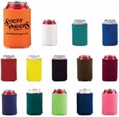Collapsible Foam Can Cooler Holder - 2 Sides