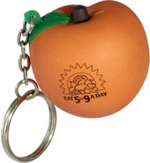 Peach Stress Reliever Key Chain