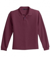 Port Authority® - Youth Long Sleeve Silk Touch™ Polo