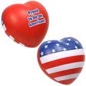 Patriotic Valentine Heart Stress Reliever