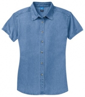 Port & Company® - Ladies Short Sleeve Value Denim Shirt