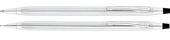 Classic Century Lustrous Chrome Pen and Pencil Set