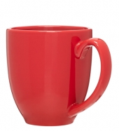 15 oz Ceramic Mug with Glossy Colored Exterior and Glossy Colored