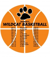 Schedule Basketball Magnet