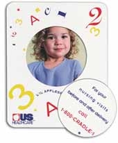 Circle Punch Out Picture Frame Magnet