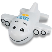 Smiling Airplane Shape Stress Ball