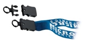 1" Cotton Lanyard with Plastic Snap-Buckle Release & O-Ring