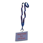 1/2" Polyester Lanyard with Metal Crimp & Split-Ring