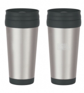 16 Oz. Stainless Steel Slide Action Travel Tumbler