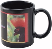 11 Oz Full Color Black Stoneware Executive Mug