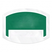 Inside Parking Permit | Flat Side Oval | 1 1/2" x 2" | Horizontal